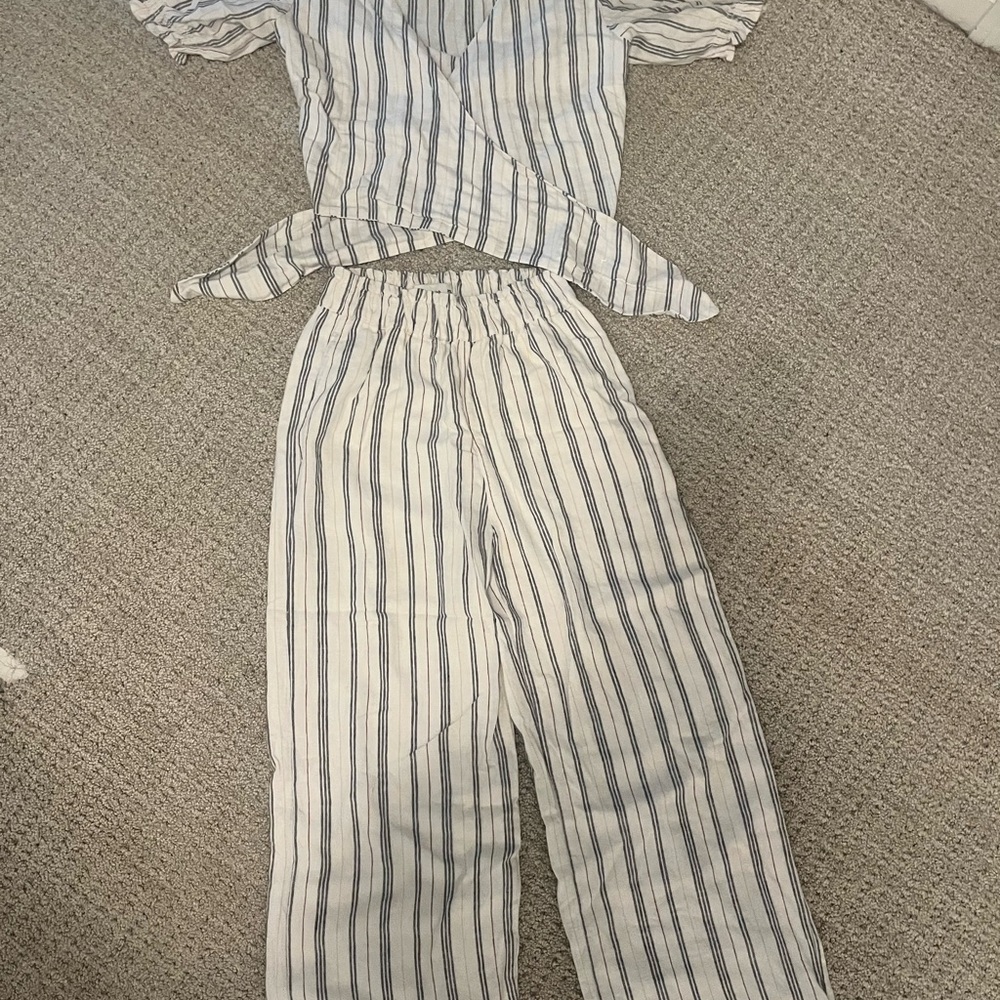 Abercrombie & Fitch Striped Women's Two Piece Jumpsuit